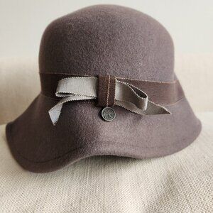 Canadian Hat 1918 “Rose” Wool Cloche Hat – Sz M